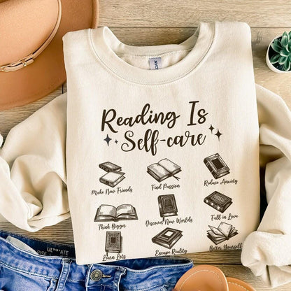 Retro Bookish PNG, Mental Health Reading - 300 DPI Design for T-Shirt