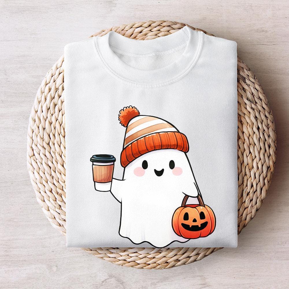 Boo-jee PNG, Cute Halloween Ghost - 300 DPI Design for T-Shirt