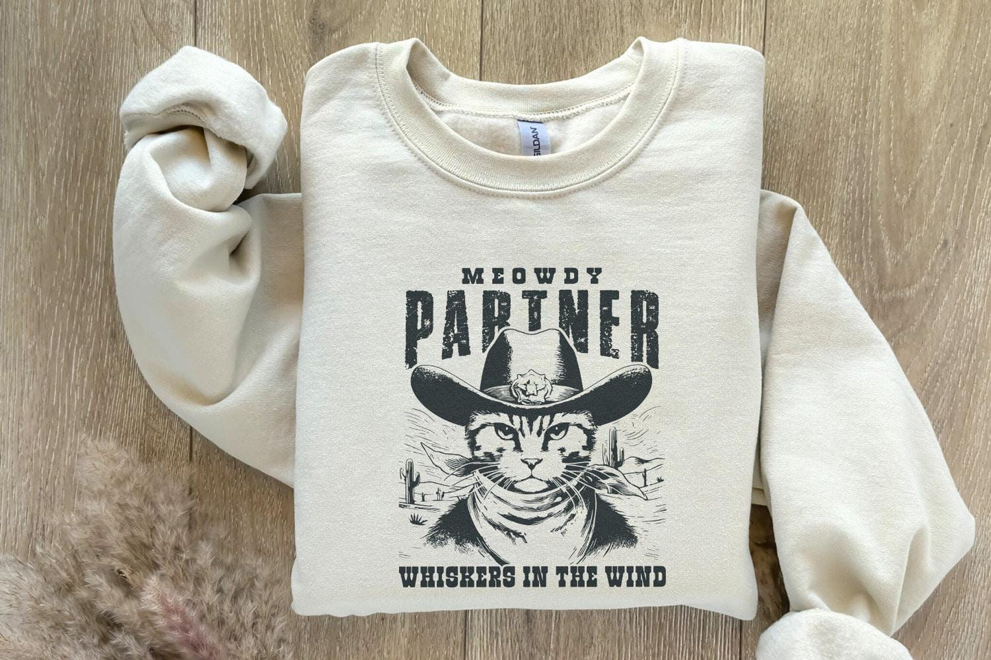 Meowdy Partner Western Cat PNG, Funny Cat Png - 300 DPI Design for T-Shirt