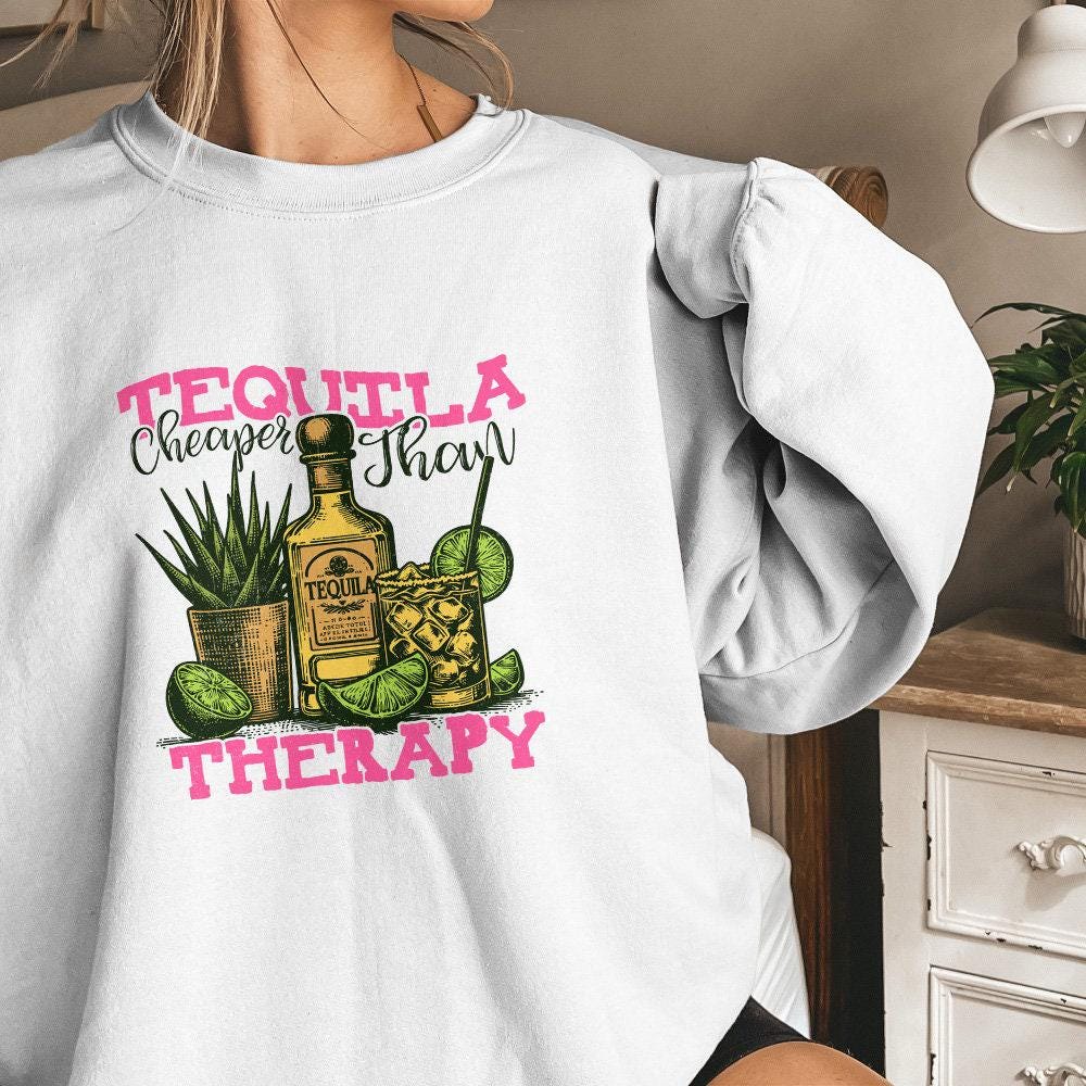 Tequila Therapy PNG, Summer Tequila Sublimation - 300 DPI Design for