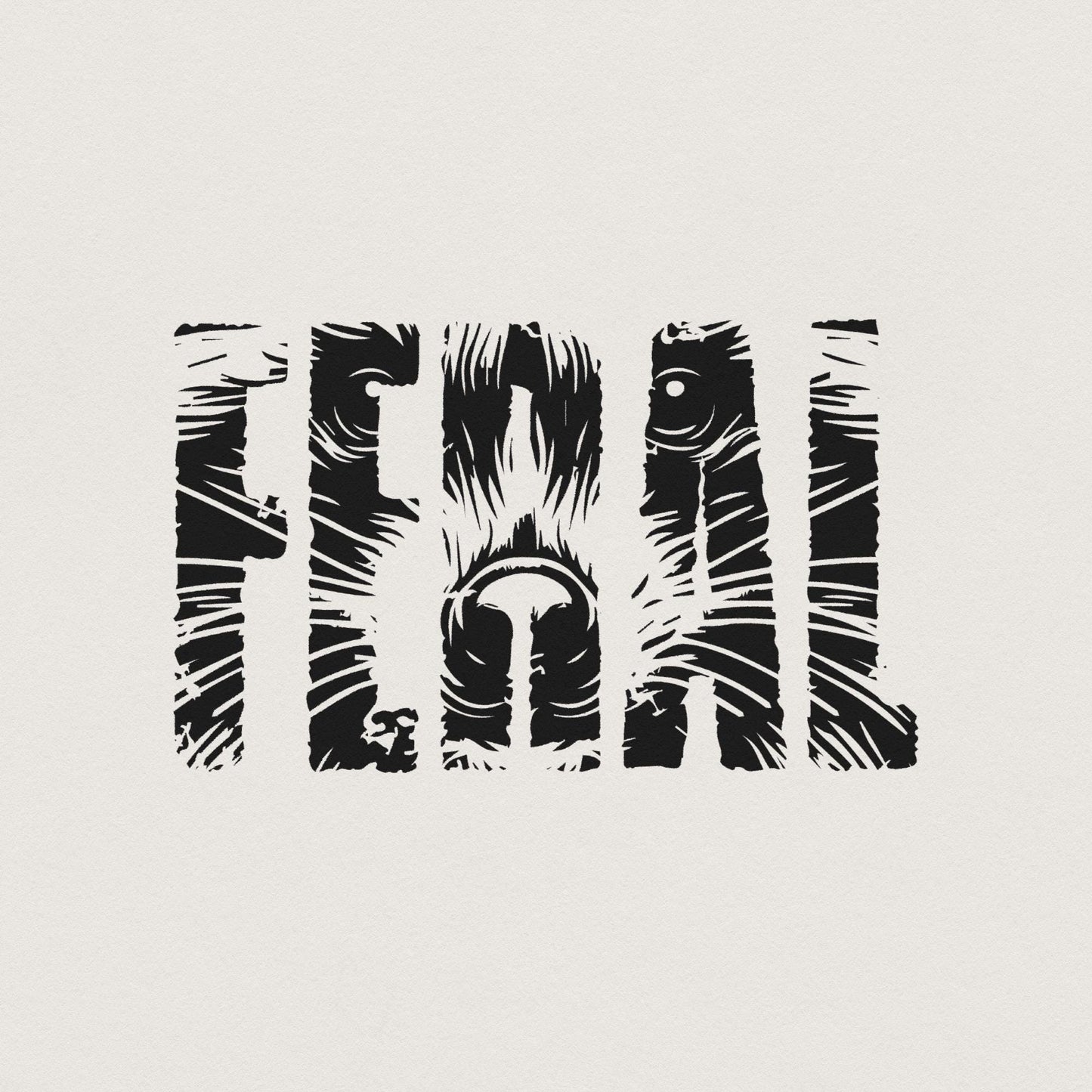 Feral Raccoon PNG, Funny Animal Digital Download - 300 DPI Design for