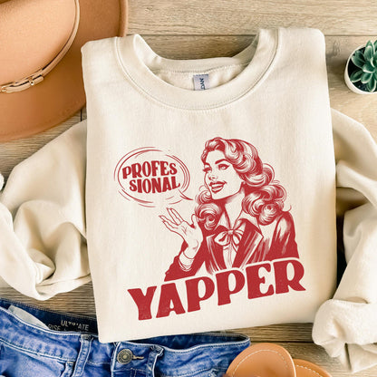 Professional Yapper PNG, Retro Sublimation Design - 300 DPI Design for