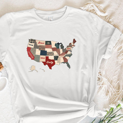 Retro America USA Map PNG, God Says You Are Bible Verse Design - 300 DPI