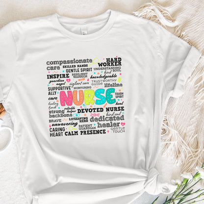 Retro Nurse Word PNG, Nurse Life Png - 300 DPI Design for T-Shirt