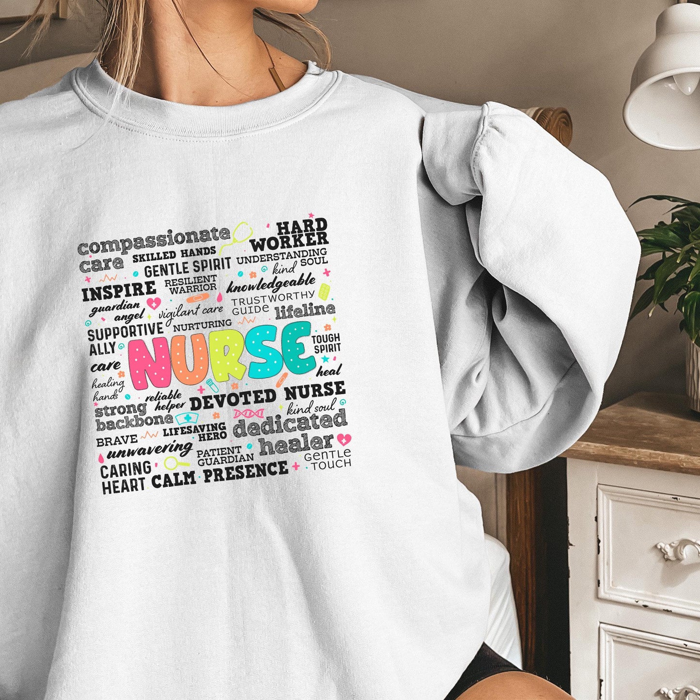 Retro Nurse Word PNG, Nurse Life Png - 300 DPI Design for T-Shirt