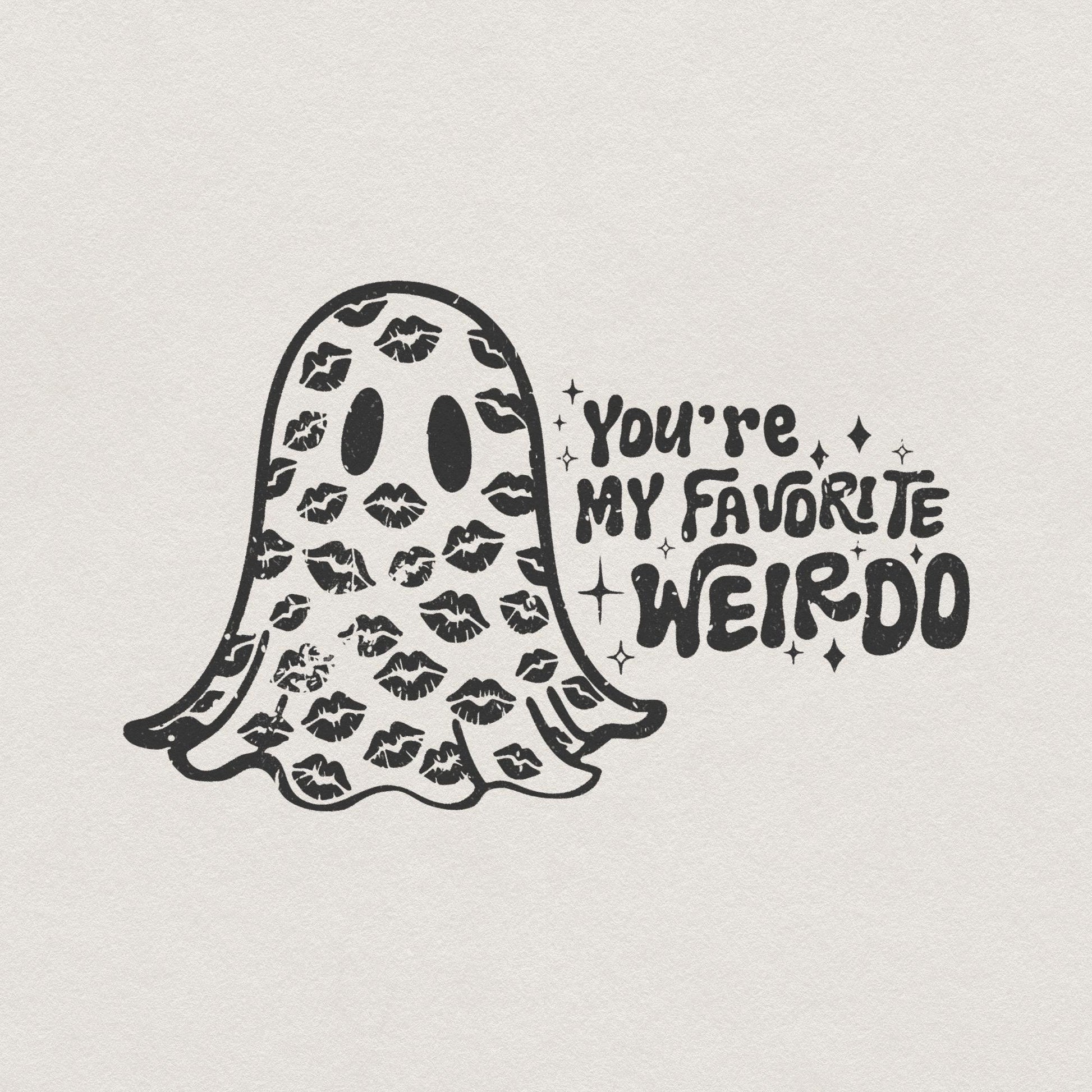 You're My Favorite Weirdo PNG, Funny Valentine PNG - 300 DPI Design for