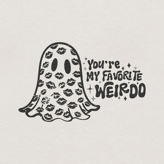You're My Favorite Weirdo PNG, Funny Valentine PNG - 300 DPI Design for