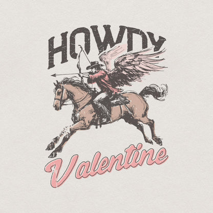 Howdy Valentine Png, Retro Valentine Png - 300 DPI Design for T-Shirt