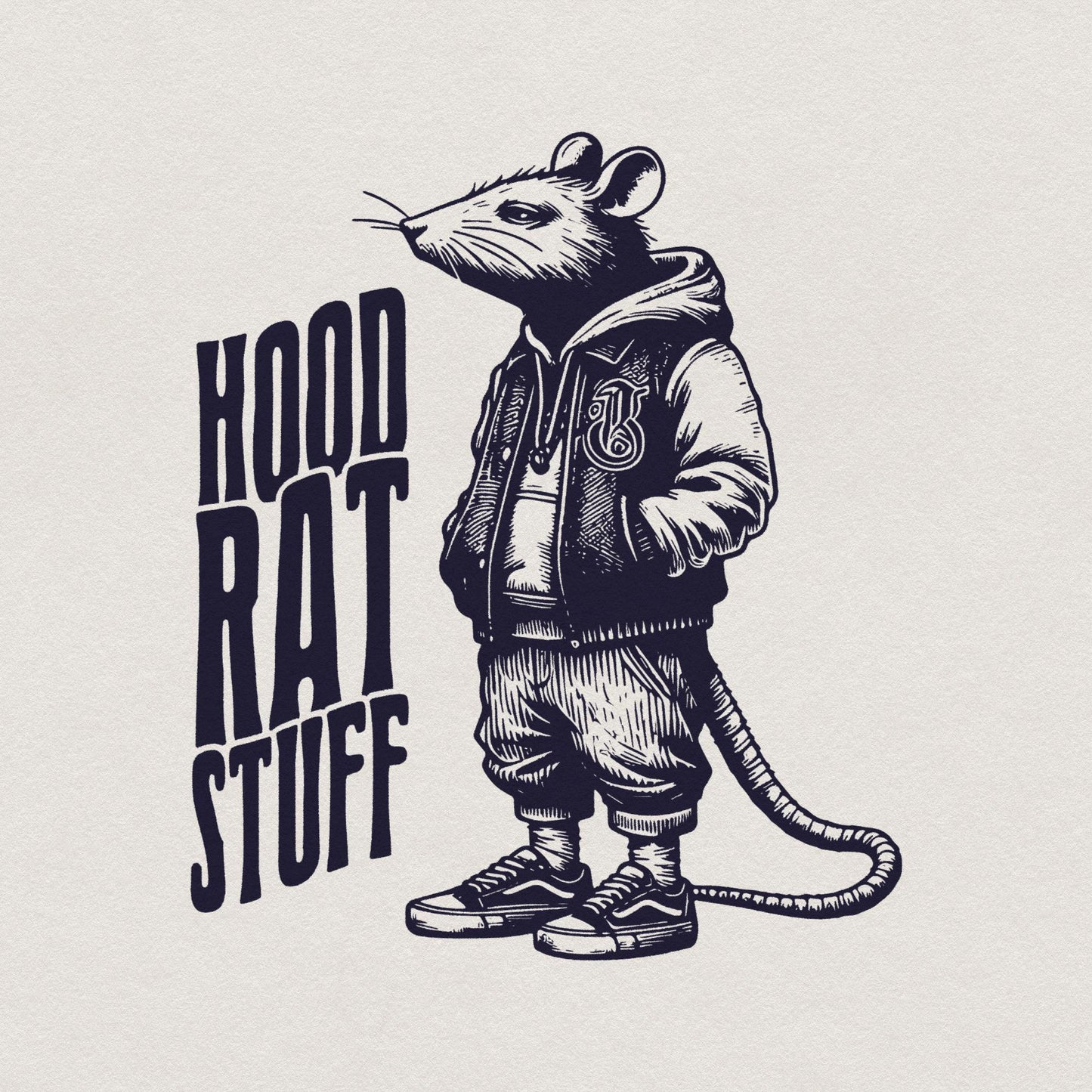 Hood Rat Stuff Digital Download Alt 2, Printable Graphic - 300 DPI Design