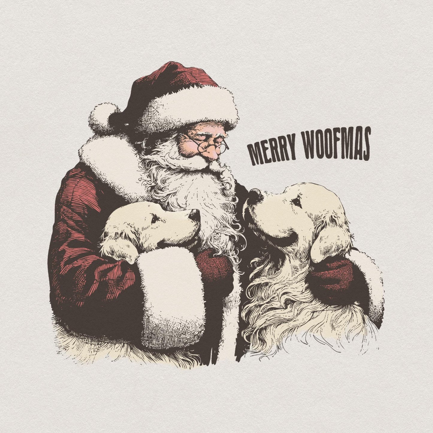 Merry Woofmas PNG, Dog Mama PNG - 300 DPI Design for T-Shirt