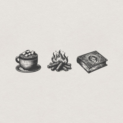 Cozy Readers Sublimation Design Alt 2, Fall Bookish Png - 300 DPI Design