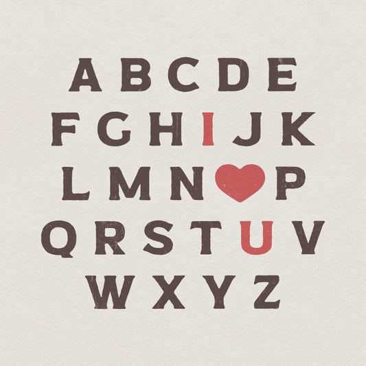 ABC I Love You PNG, Valentines Day png - 300 DPI Design for T-Shirt