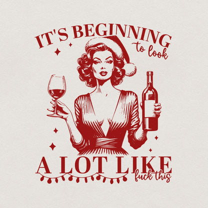 Retro Girl Christmas PNG Alt 2, Retro Christmas Png - 300 DPI Design for