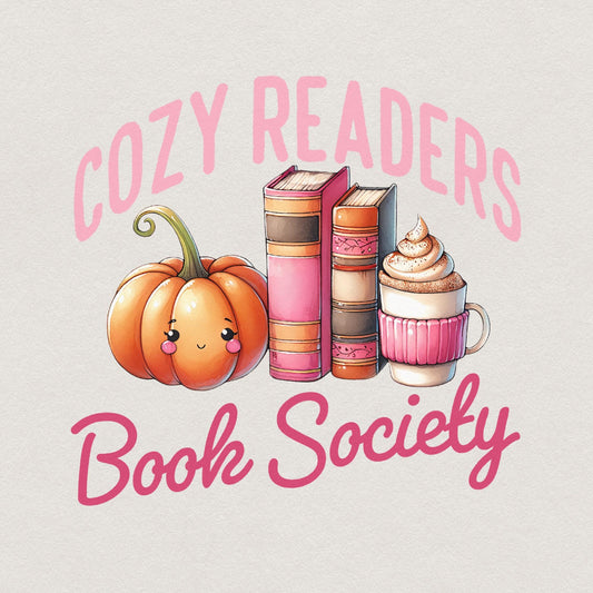 Cozy Readers Book Society Png, Sublimation Design - 300 DPI Design for