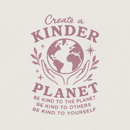 Create a Kinder Planet PNG, Be Kind Digital Design - 300 DPI Design for