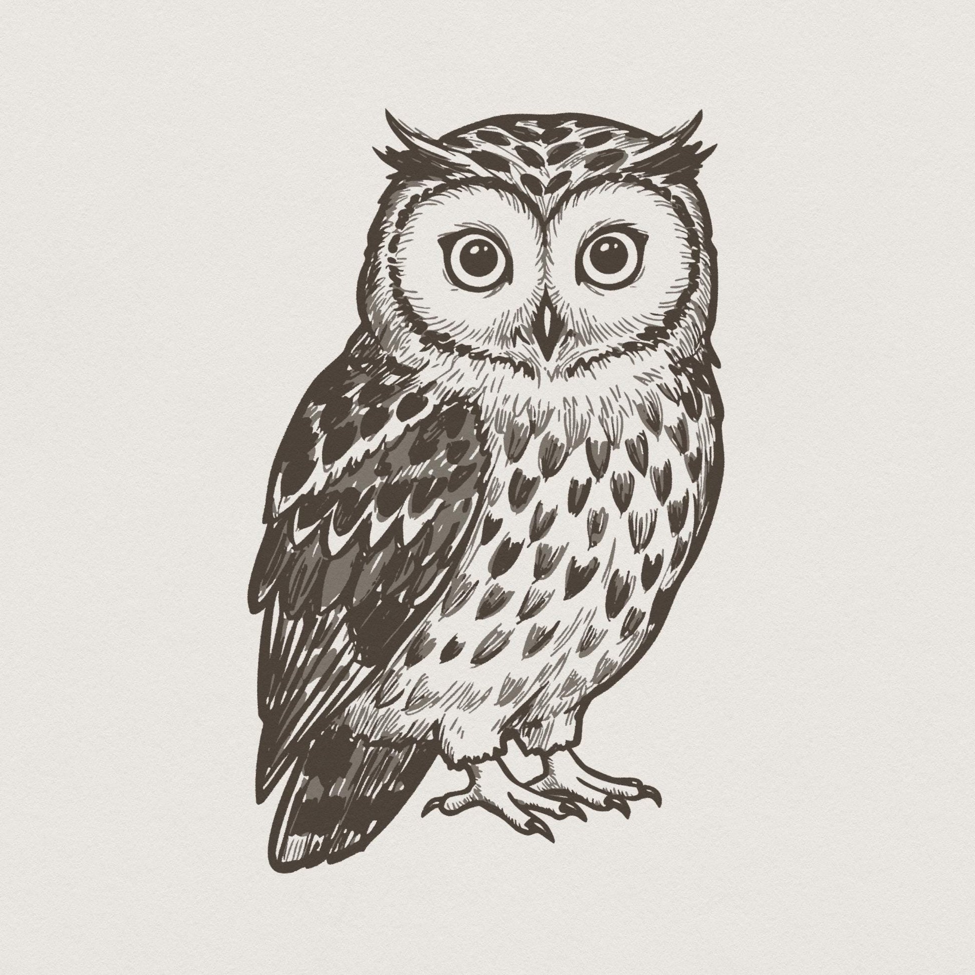 Owl PNG, Digital Download for Sublimation - 300 DPI Design for T-Shirt