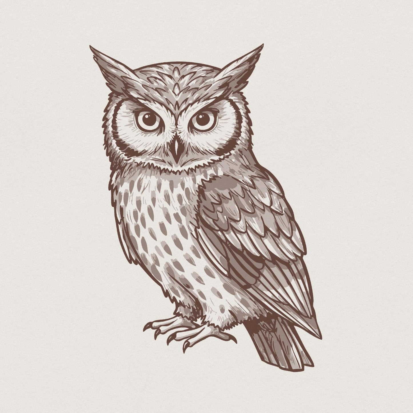 Owl PNG, Owl Vector - 300 DPI Design for T-Shirt