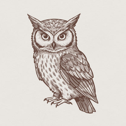 Owl PNG, Owl Vector - 300 DPI Design for T-Shirt