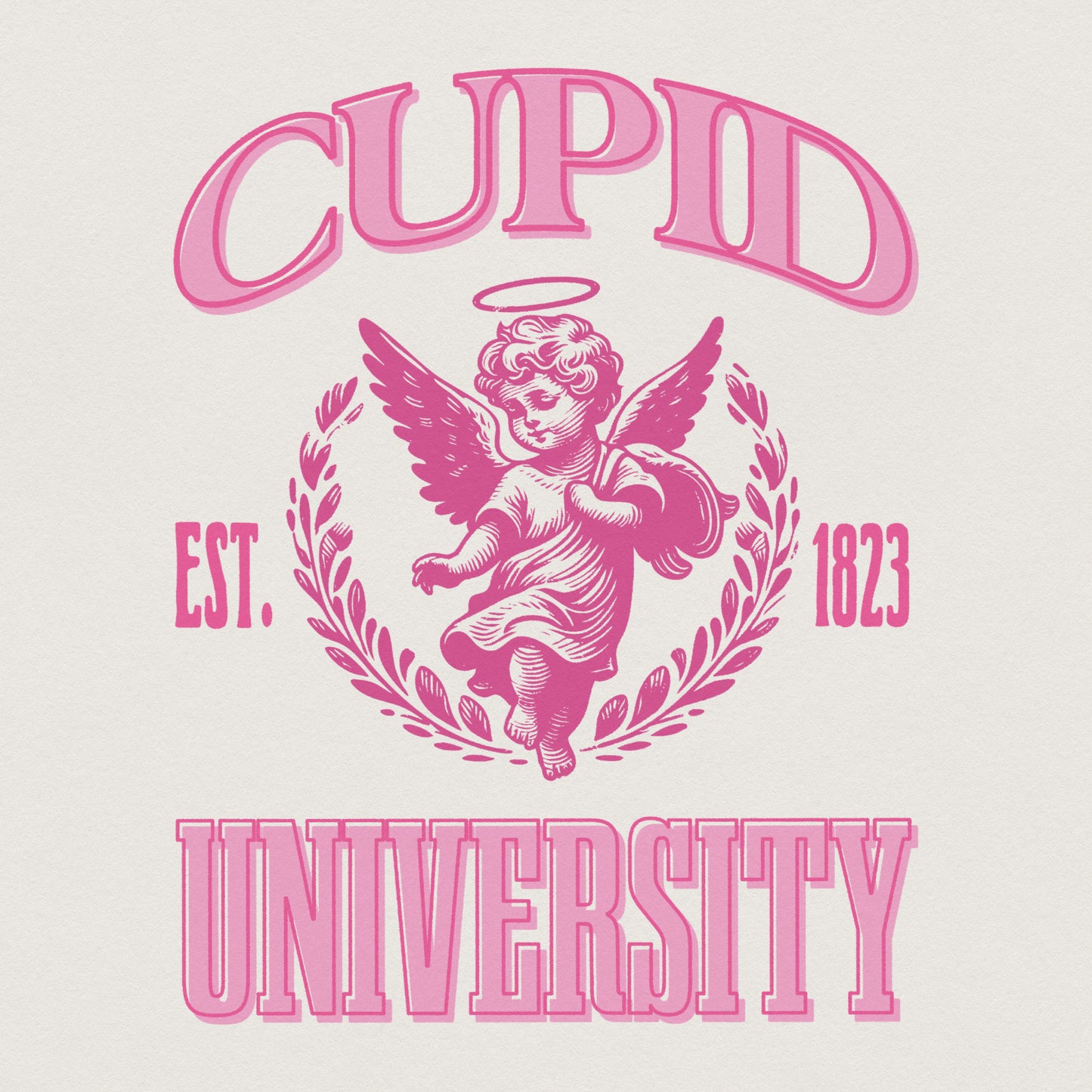 Cupid University PNG, Valentine PNG, Valentines Day T Shirt Design