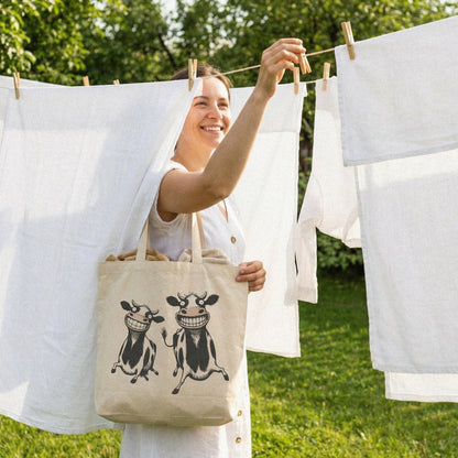 Grinning Cow PNG, Funny Cartoon Cow Art, Cute Farm Animal Clipart