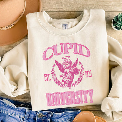 Cupid University PNG, Valentine PNG, Valentines Day T Shirt Design