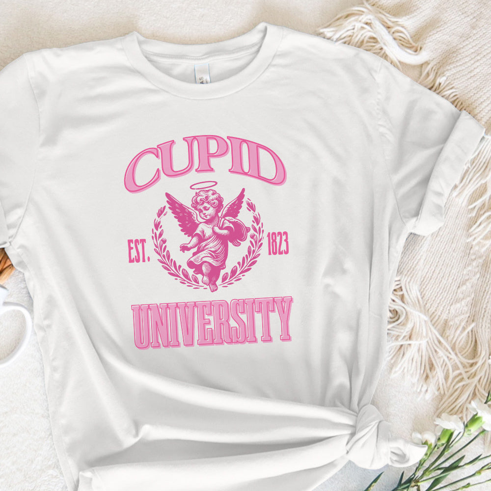 Cupid University PNG, Valentine PNG, Valentines Day T Shirt Design